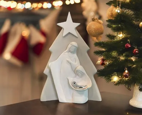 Albero di Natale con Natività Bongelli Preziosi in Marmorino