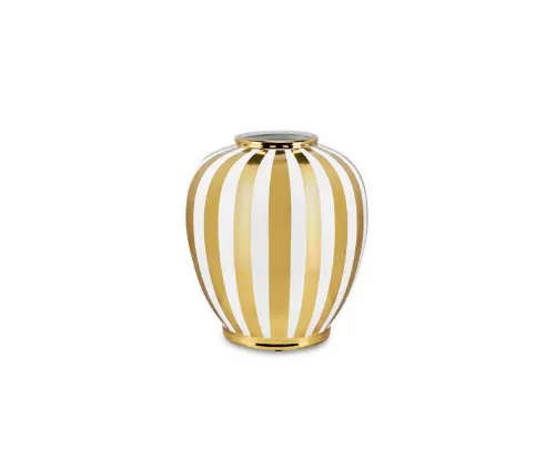 Goldie Vaso Decorativo in Porcellana 26x29 cm - Lusso Dorato per la Tua Casa