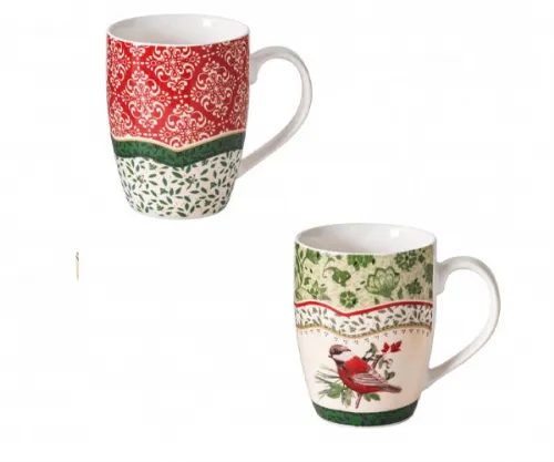 Mug Cantico set 2 pezzi New Bone China, elegante idea regalo matrimonio.