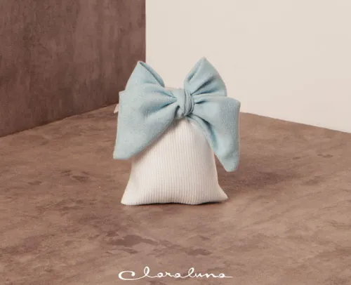 sacchetto claraluna fiocco azzurro piccolo