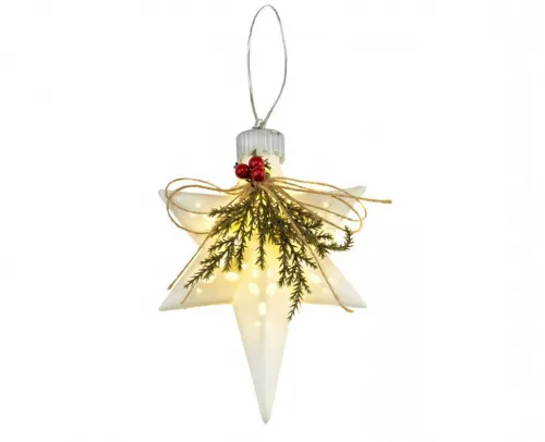 Set 2 Stelle Natalizie LED cm 16 - Eleganza Luminosa per Albero di Natale
