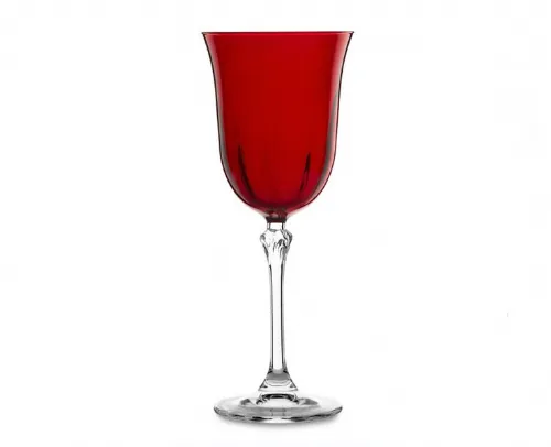 Set 6 Calici Acqua da 250 ml - Eleganza in Vetro Rosso