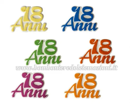 confezione 36 GESSETTO DICIOTTO COLORATO DICIOTTESIMO COMPLEANNO