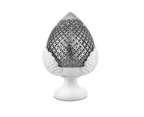 Lampada POMO TRAFORATA ARGENTO