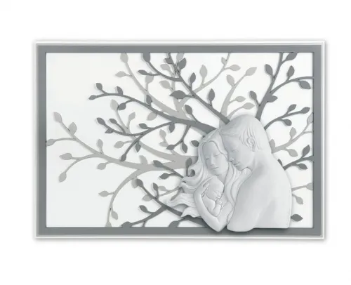 QUADRO ALBERO FAMIGLIA GRANDE CLASSICO GRIGIO