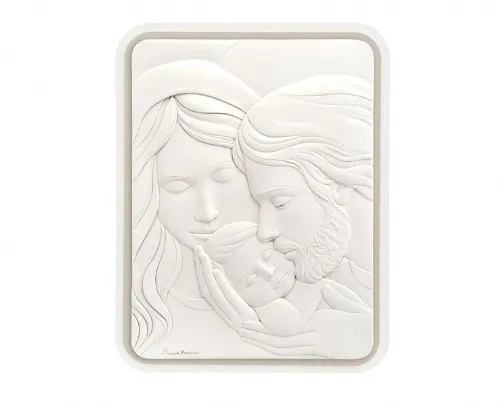 QUADRO SACRO FAMIGLIA RETTANGOLARE NOCCIOLA