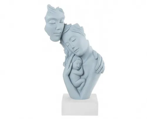 Soprammobile Scultura famiglia face CARTA DA ZUCCHERO